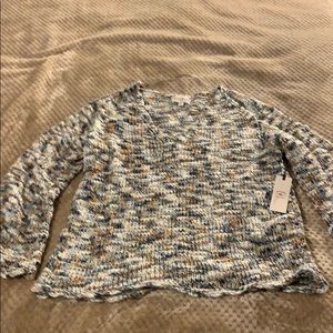 Idyllwind sweater.  Earth tones w gold accents.